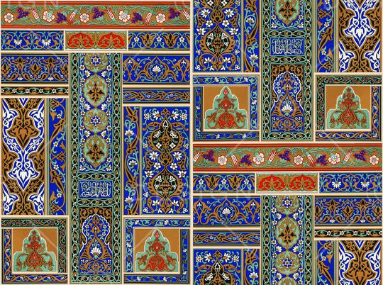 古典花纹印花华亿平台图片