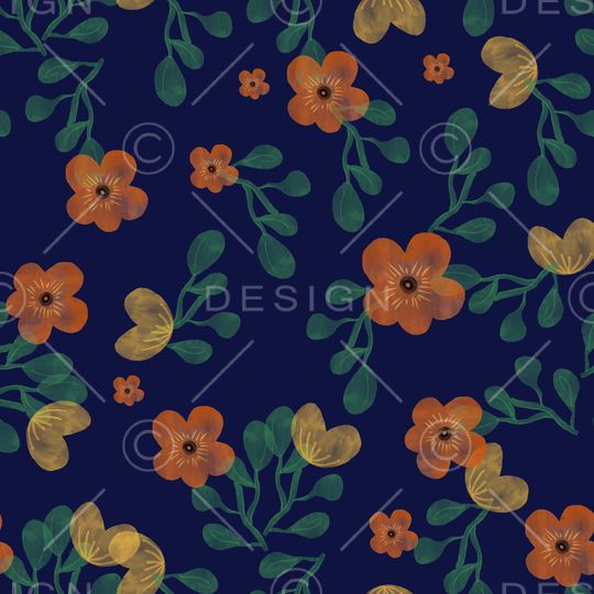 小碎花印花华亿平台图片