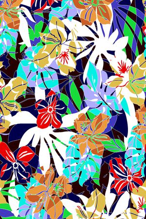 植物印花华亿平台图片