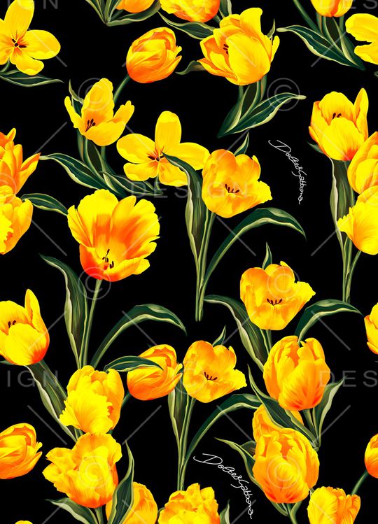 郁金香印花华亿平台图片