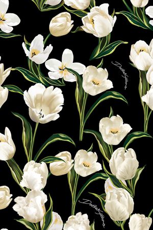 郁金香印花华亿平台图片