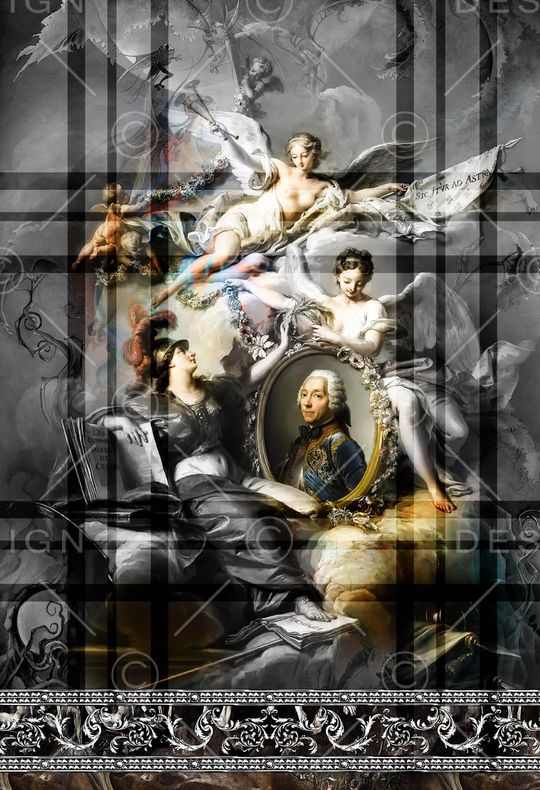 欧洲宫廷风印花华亿平台图片