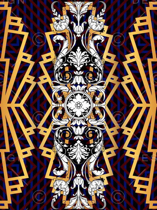 几何印花华亿平台图片