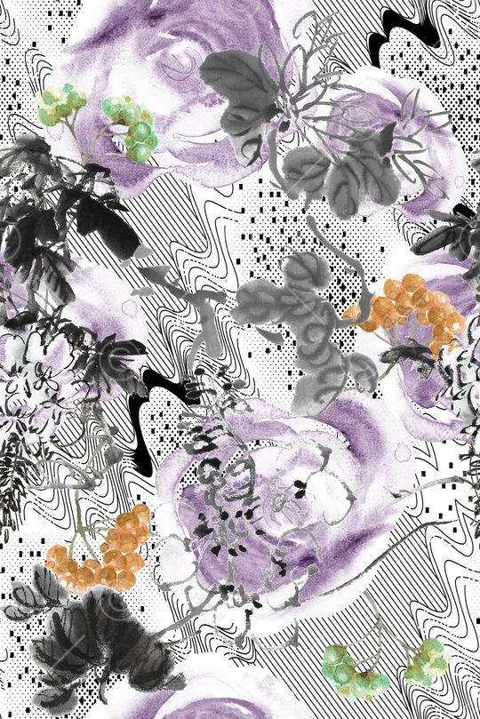 线条印花华亿平台图片