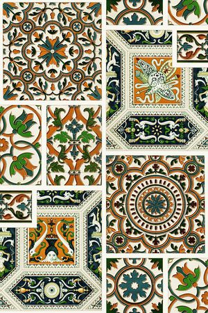 古典花纹印花华亿平台图片