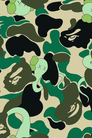 美人鱼印花华亿平台图片