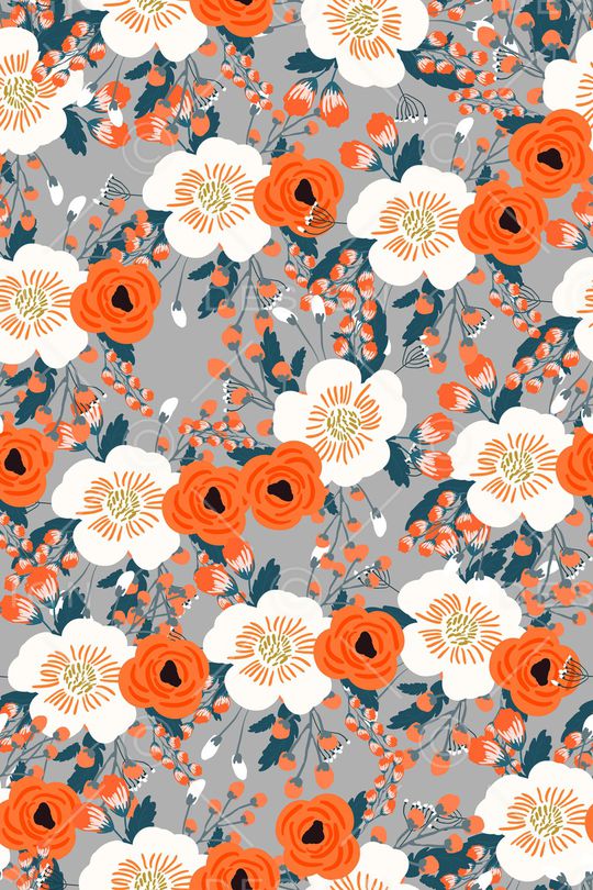 罂粟花印花华亿平台图片