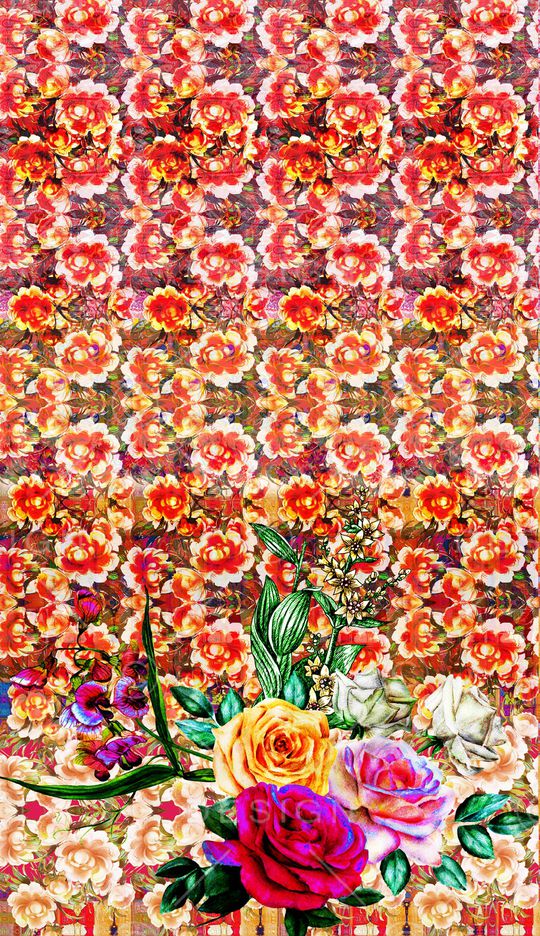 复古印花华亿平台图片