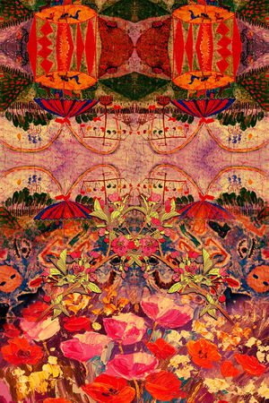 复古印花华亿平台图片