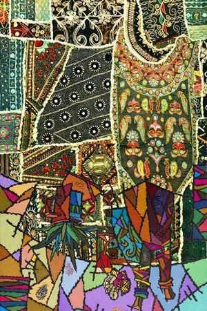 复古印花华亿平台图片