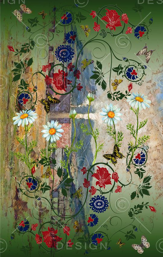 复古印花华亿平台图片