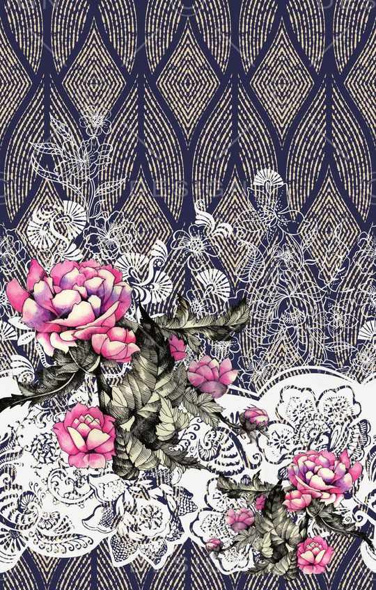 定位花印花华亿平台图片