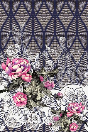 定位花印花华亿平台图片