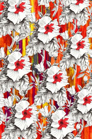 笔触印花华亿平台图片