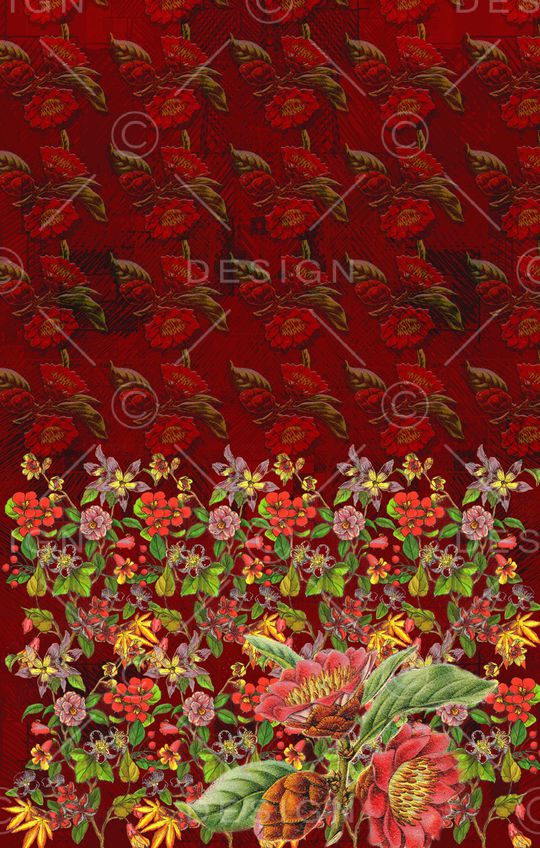 复古印花华亿平台图片