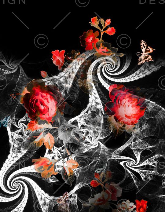 抽象印花华亿平台图片