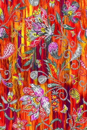 民族风印花华亿平台图片