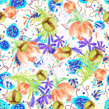 1105848-民族风底纹植物果实点心