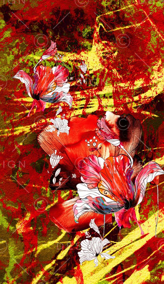 定位花印花华亿平台图片