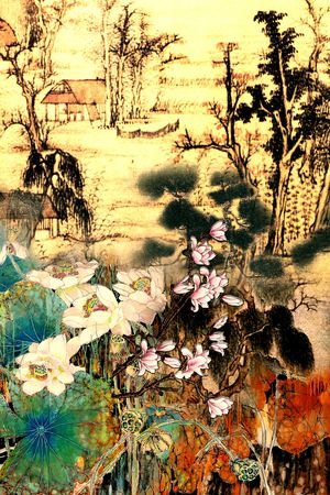 复古印花华亿平台图片