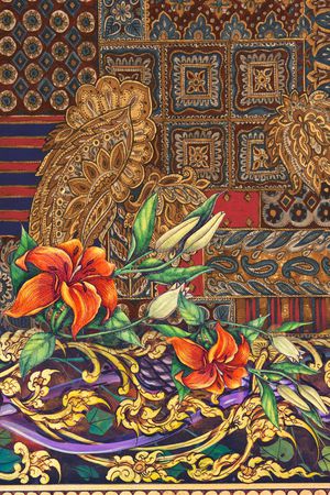 复古印花华亿平台图片