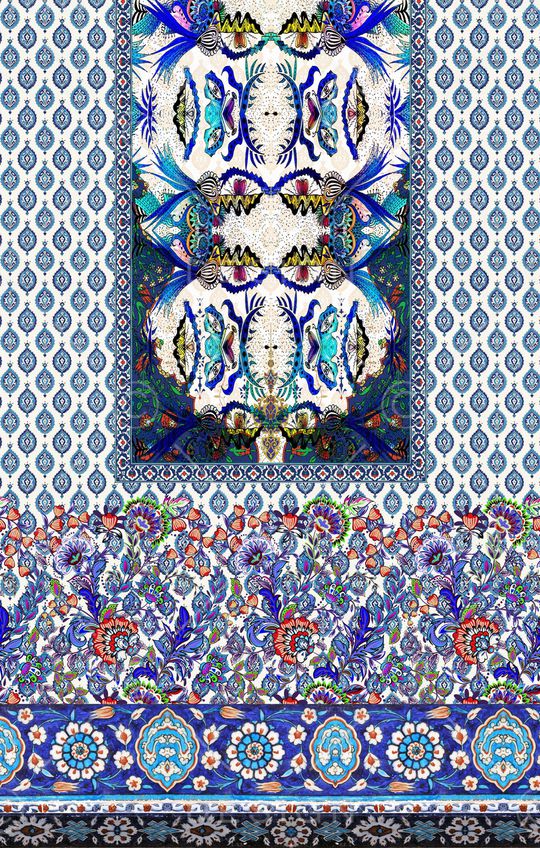 复古印花华亿平台图片