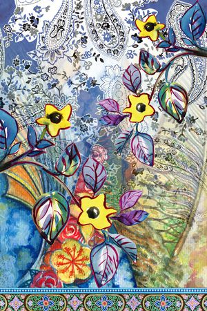 复古印花华亿平台图片