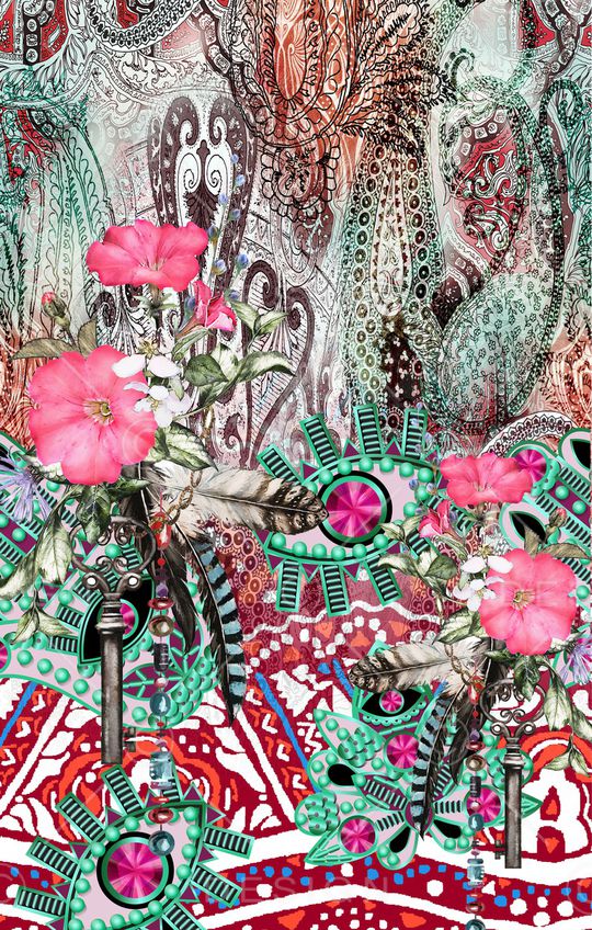 定位花印花华亿平台图片