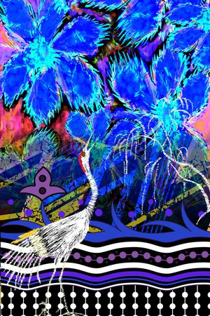 复古印花华亿平台图片