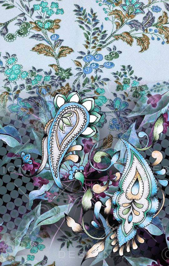 复古印花华亿平台图片