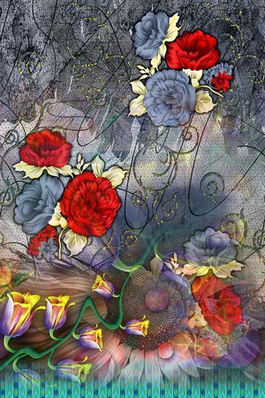 定位花印花华亿平台图片