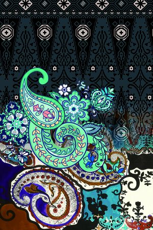 复古印花华亿平台图片