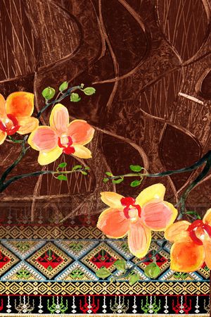 荷花印花华亿平台图片