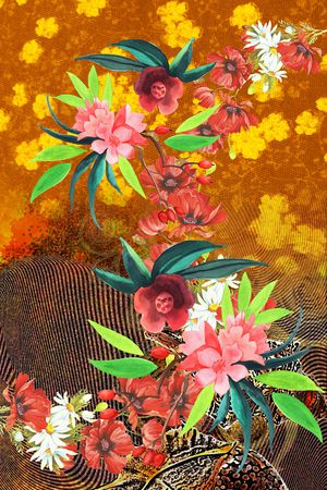 荷花印花华亿平台图片