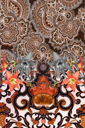 复古印花华亿平台图片