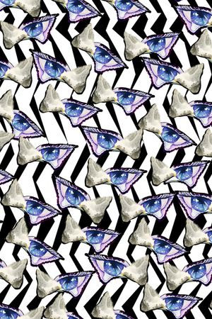 眼睛印花华亿平台图片