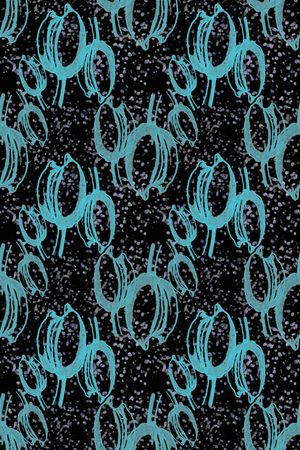 手绘大花印花华亿平台图片