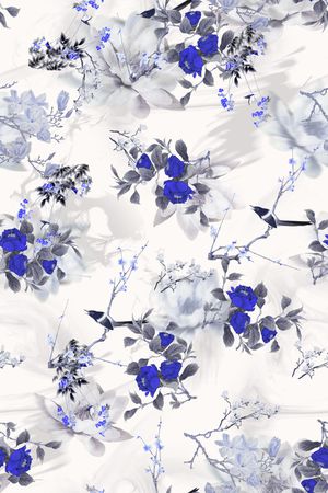 靛蓝印花华亿平台图片