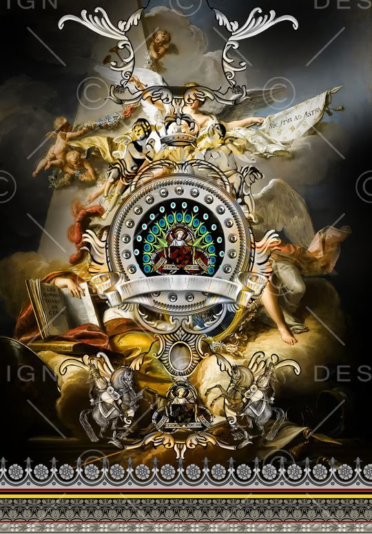 复古印花华亿平台图片