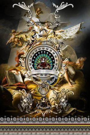 复古印花华亿平台图片