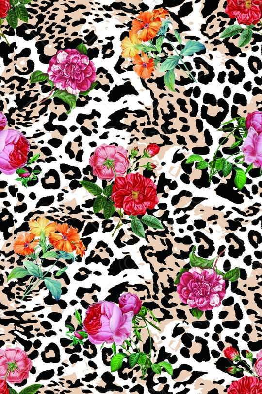 风格化花卉印花华亿平台图片