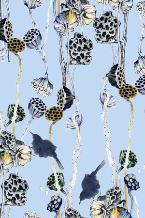 荷花印花华亿平台图片