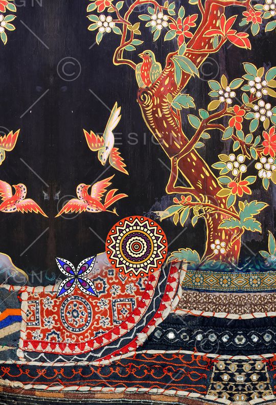 旗袍印花华亿平台图片