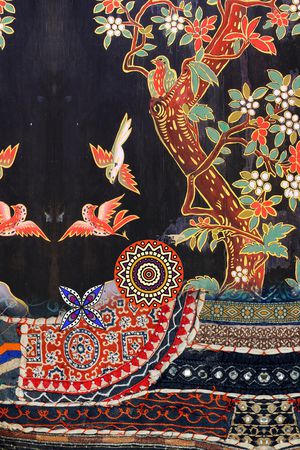 旗袍印花华亿平台图片