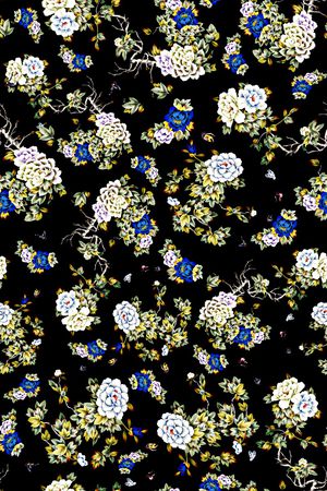 牡丹印花华亿平台图片