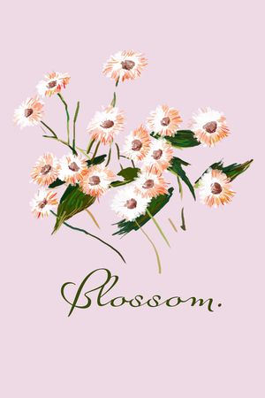 手绘花卉印花华亿平台图片