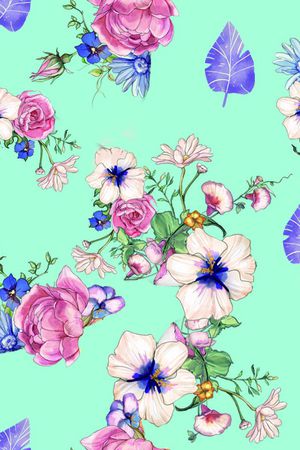 花卉印花华亿平台图片