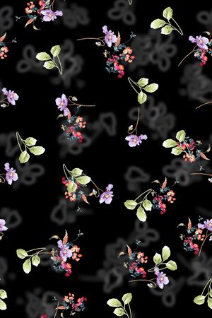 满版散花印花华亿平台图片