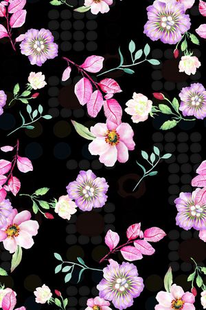 满版散花印花华亿平台图片