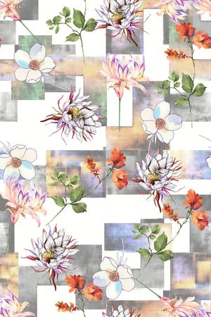 满版散花印花华亿平台图片